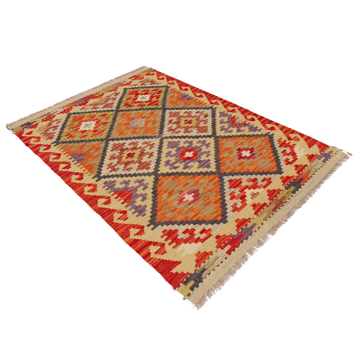 Handmade Vegetable Kilim 2' 9" x 4' 2" - No. AL16689