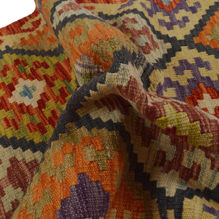 Handmade Vegetable Kilim 2' 9" x 4' 2" - No. AL16689