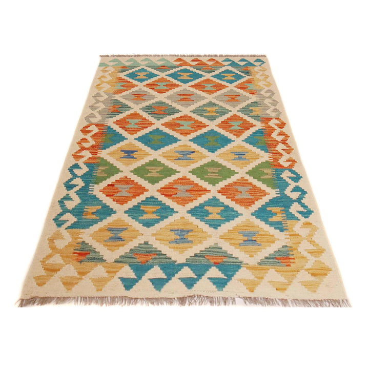 Hand Made Afghan Kilim 2' 6" x 3' 11" - No. AL25722