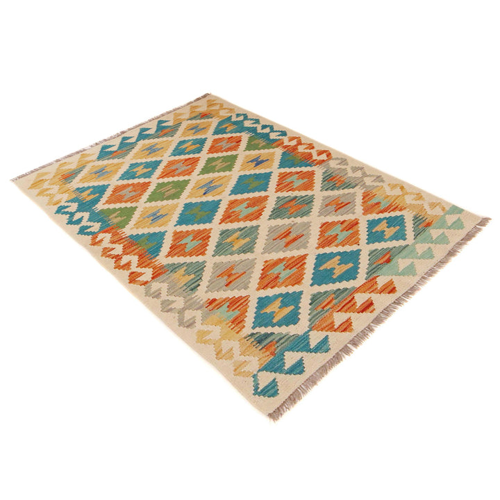 Hand Made Afghan Kilim 2' 6" x 3' 11" - No. AL25722