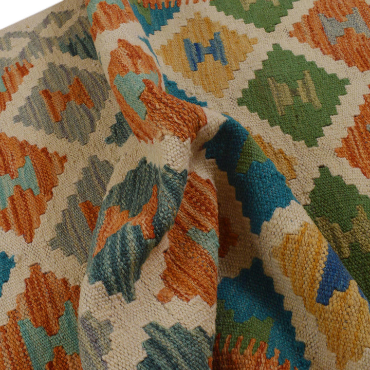 Hand Made Afghan Kilim 2' 6" x 3' 11" - No. AL25722