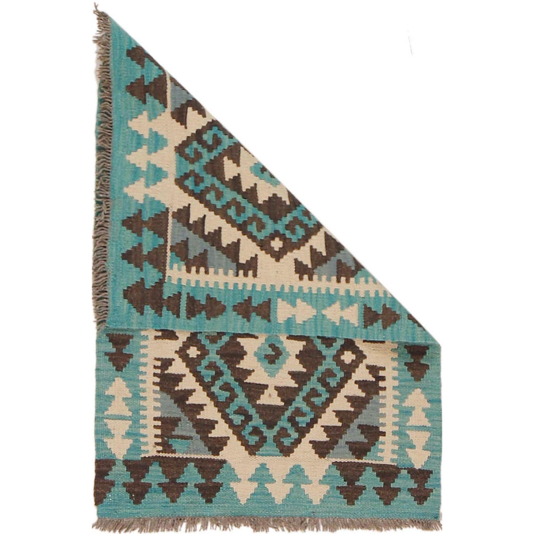 Hand Made Afghan Kilim 2' 0" x 3' 1" - No. AL80422