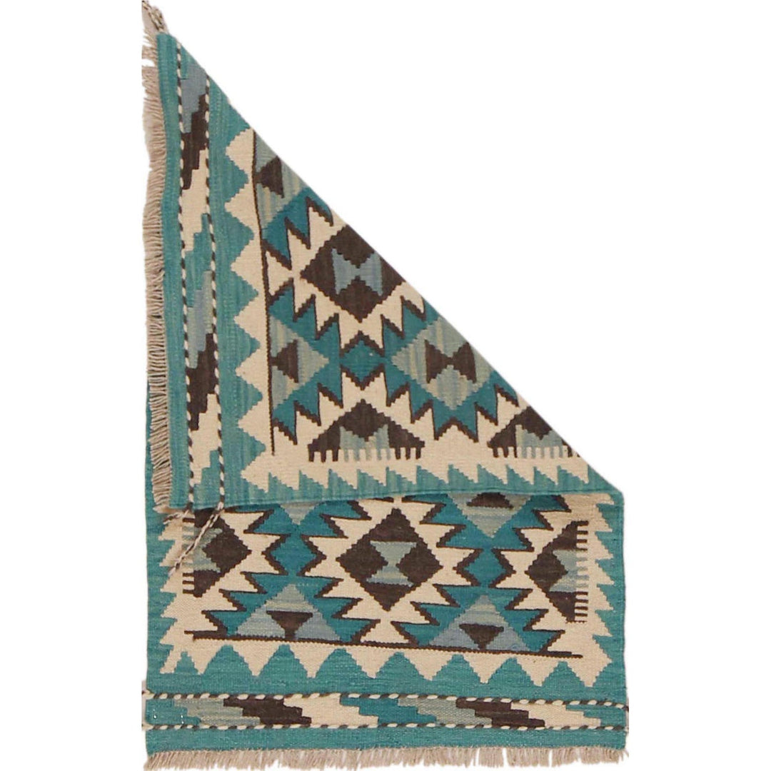 Hand Made Afghan Kilim 2' 1" x 3' 1" - No. AL34842