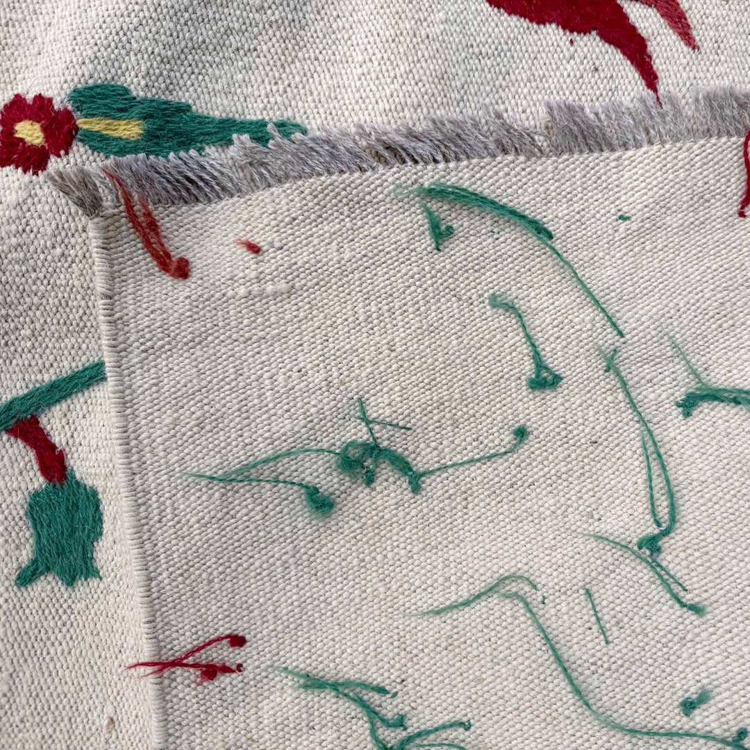 Hand Made Embroidery Kilim 5' 7" x 7' 10" - No. AL12221