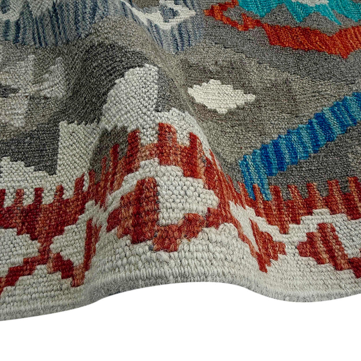 Afghan Vegetable Kilim Rug 8' 3" x 10' 0" Flat-Weave field
