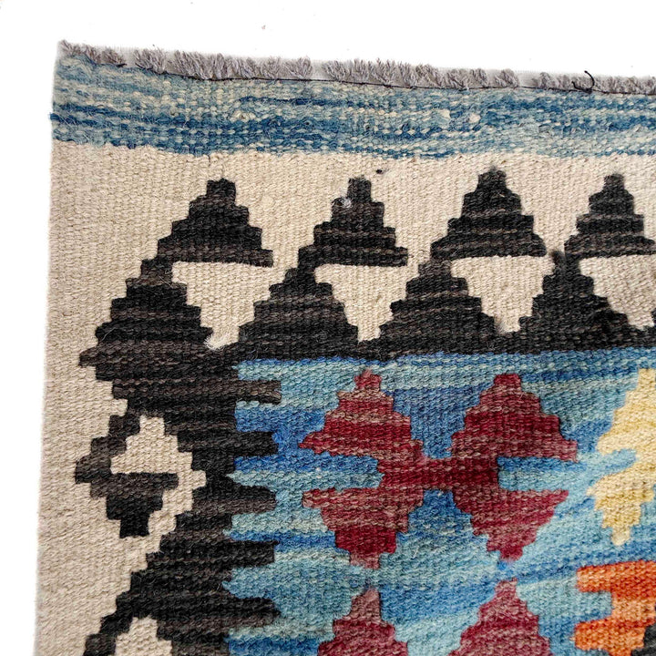 Afghan Vegetable Kilim Rug 10' 2" x 16' 6" Flat-Weave pattern