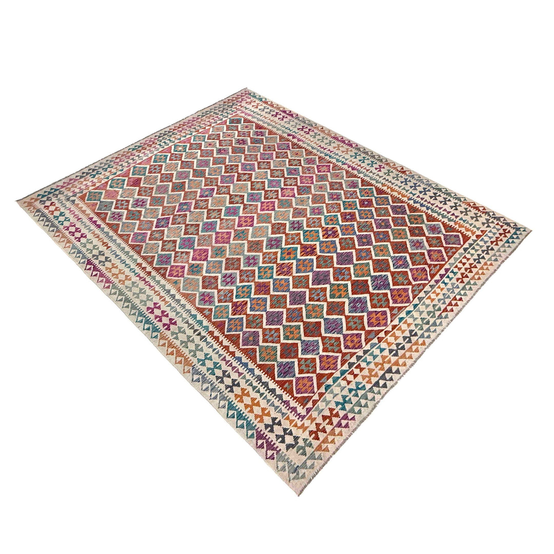 Afghan Kilim Rug 9' 9" x 13' 1" Flat-Weave view