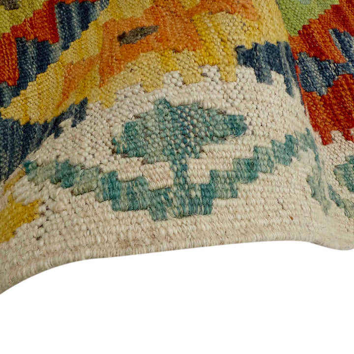 Afghan Vegetable Kilim Rug 3' 0" x 7' 9" Flat-Weave field