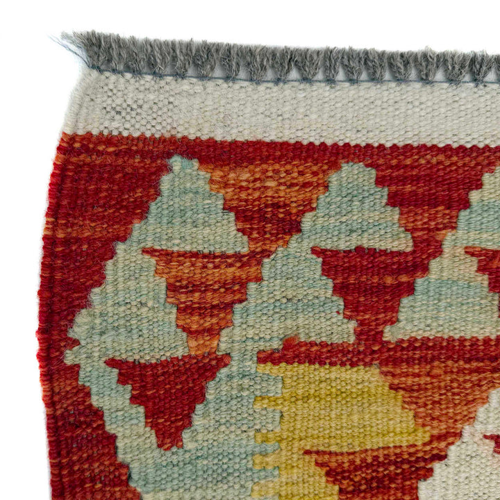Afghan Vegetable Kilim Rug 2' 11" x 8' 0" Flat-Weave pattern