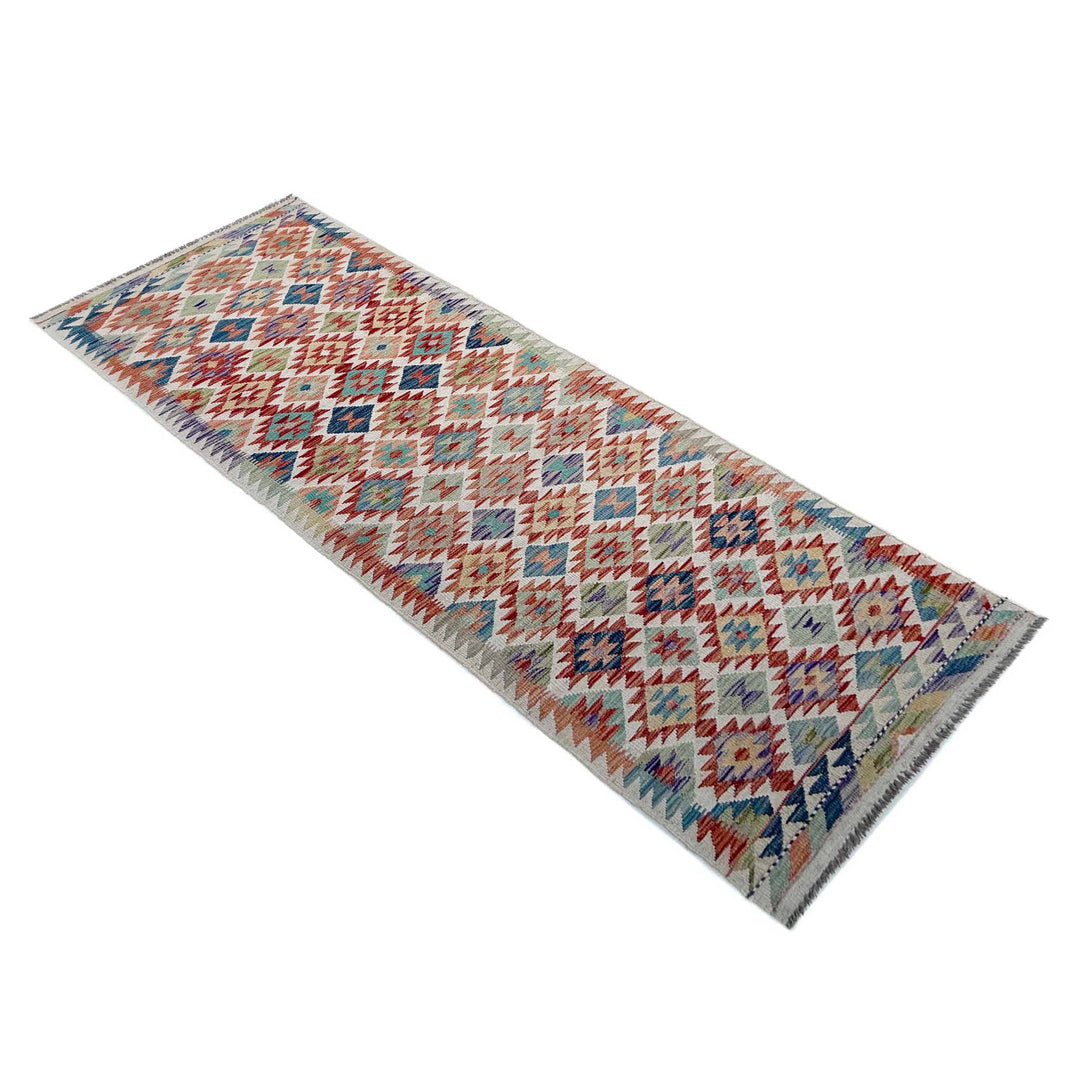 Afghan Vegetable Kilim Runner 2' 9" x 9' 5" Flat-Weave view