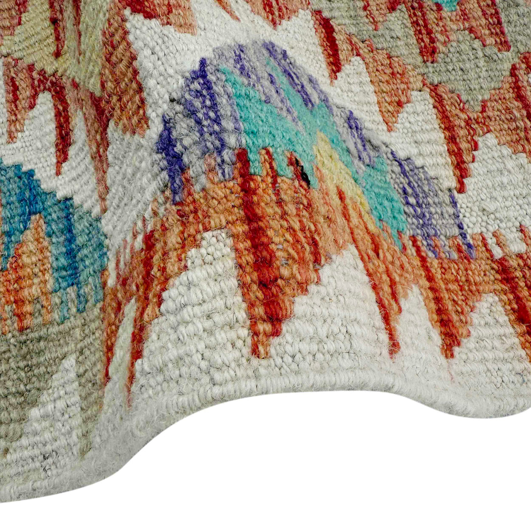 Afghan Vegetable Kilim Runner 2' 9" x 9' 5" Flat-Weave field