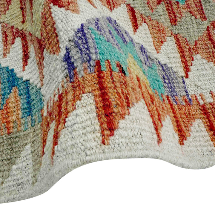 Afghan Vegetable Kilim Runner 2' 9" x 9' 5" Flat-Weave field