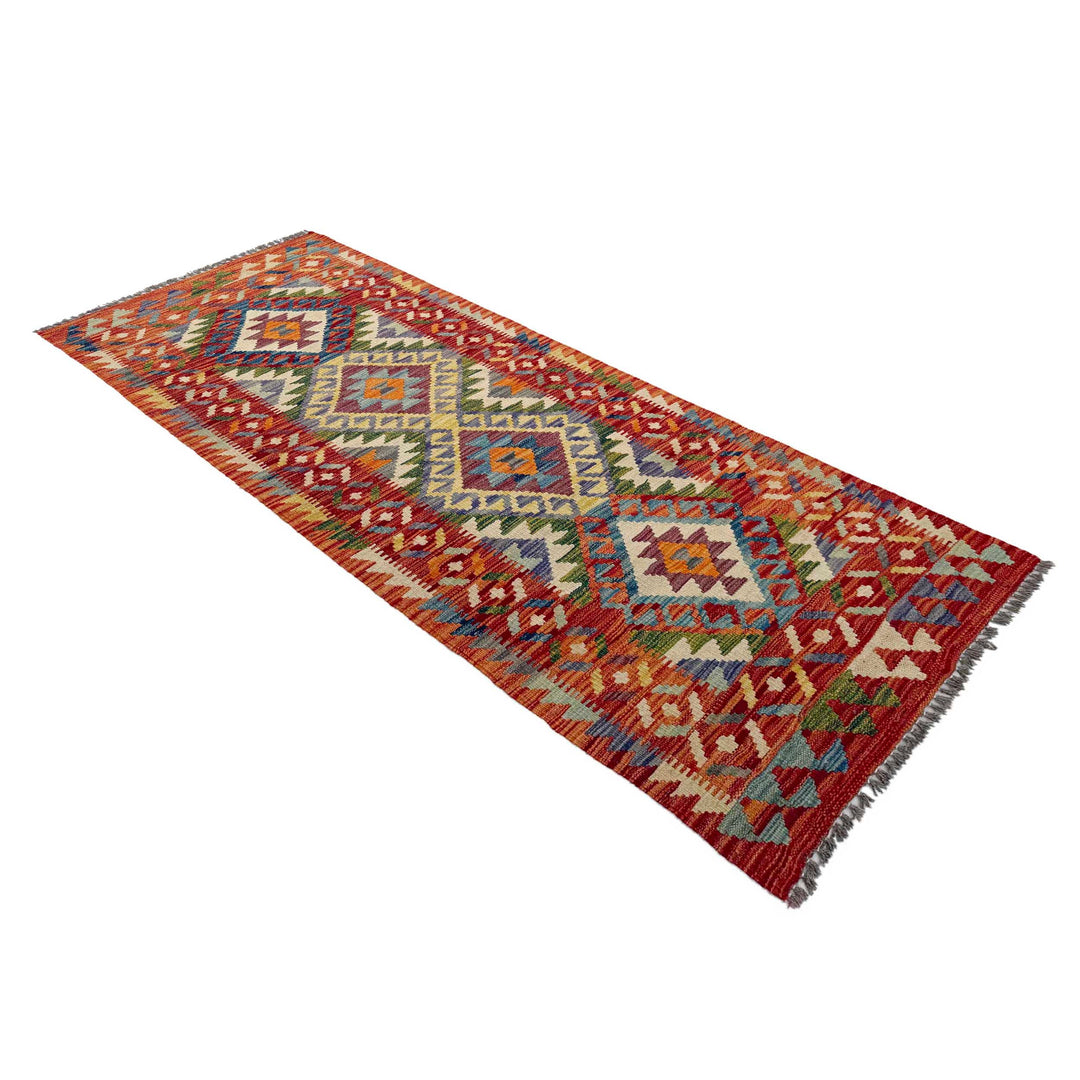 Afghan Vegetable Kilim Rug 2' 5" x 6' 5" Flat-Weave view