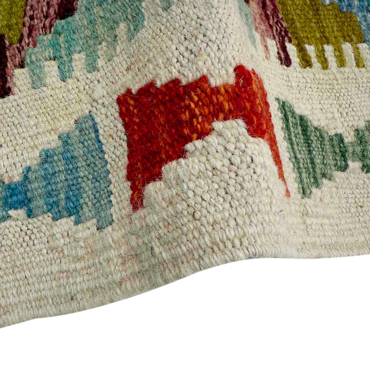 Afghan Vegetable Kilim Runner 2' 6" x 6' 5" Flat-Weave field