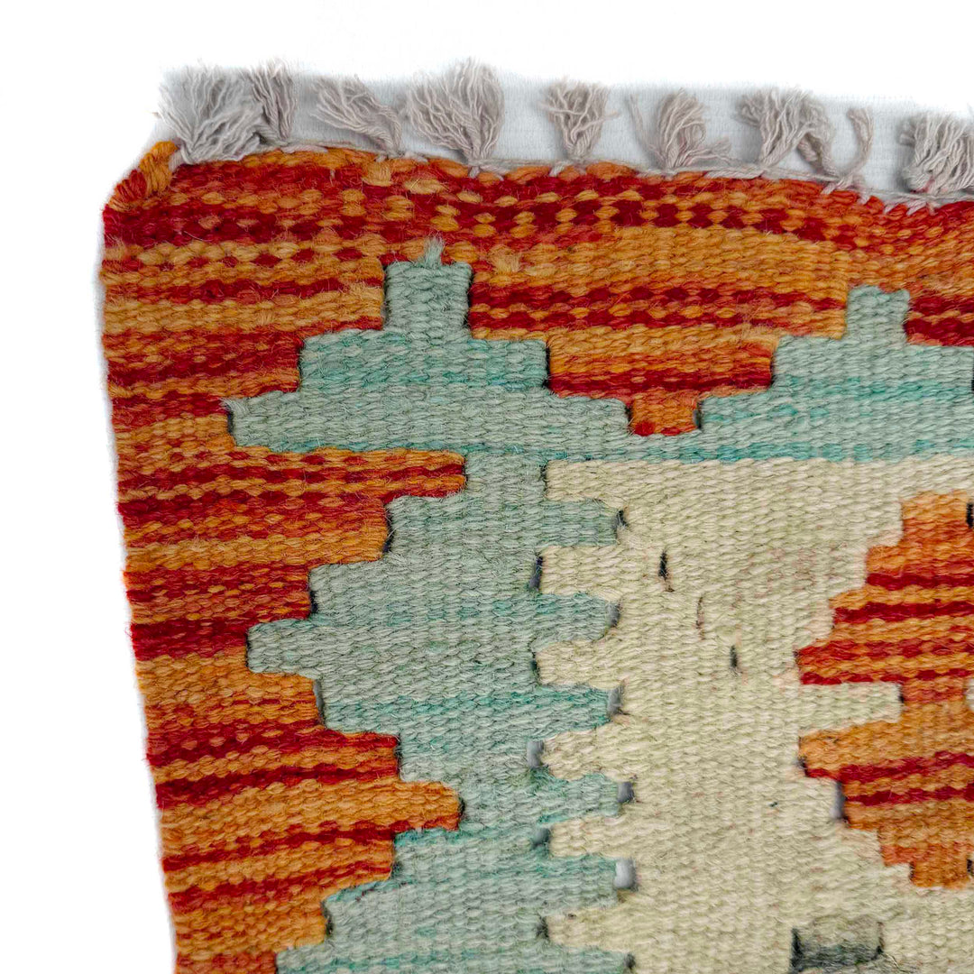 Afghan Vegetable Kilim Rug 2' 10" x 8' 0" Flat-Weave pattern