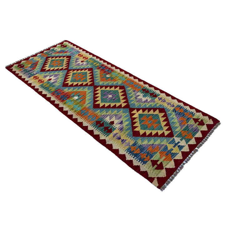 Handmade Vegetable Kilim Runner 2' 6" x 6' 6" - No. AL99026