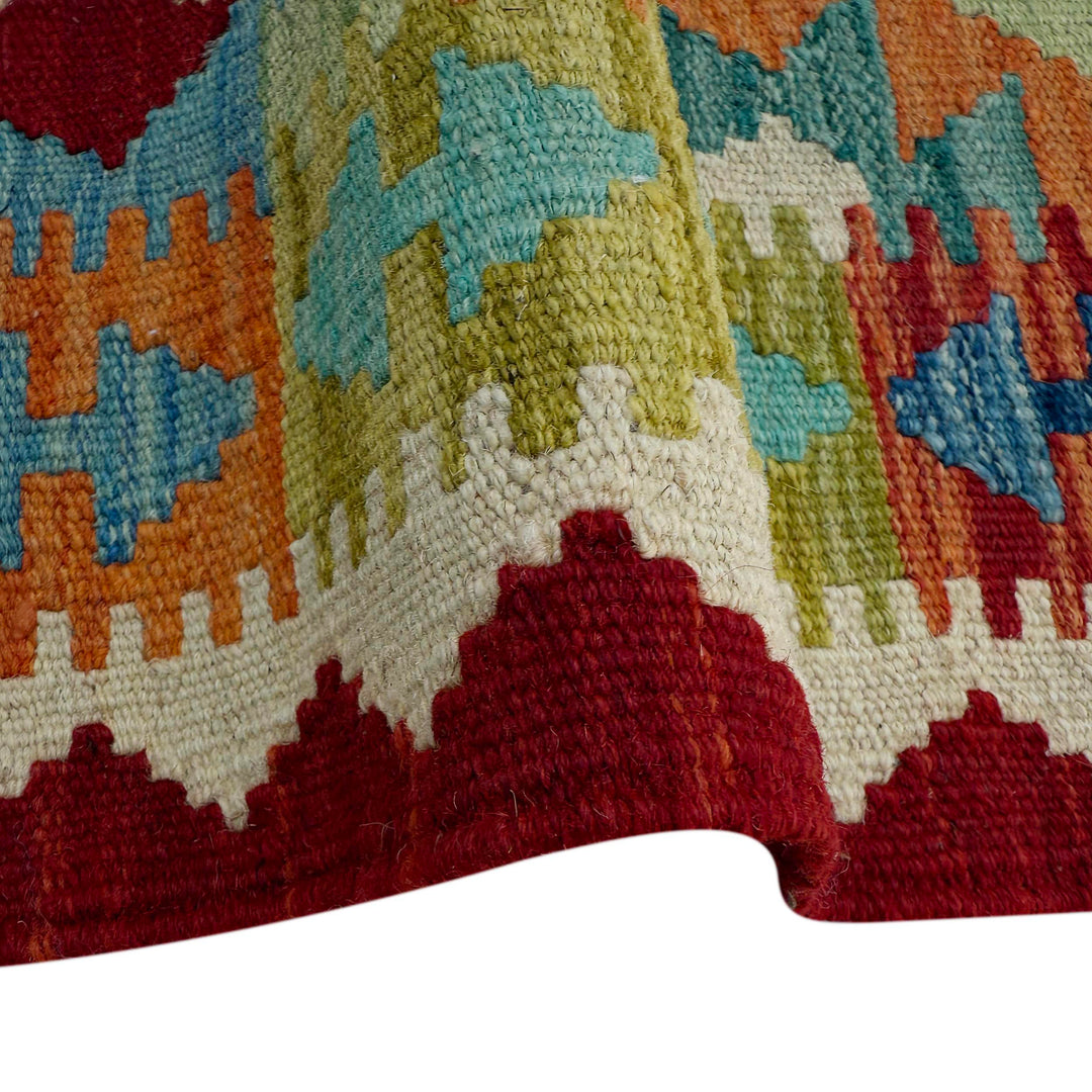 Handmade Vegetable Kilim Runner 2' 6" x 6' 6" - No. AL99026
