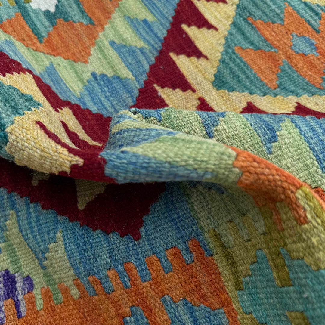 Handmade Vegetable Kilim Runner 2' 6" x 6' 6" - No. AL99026