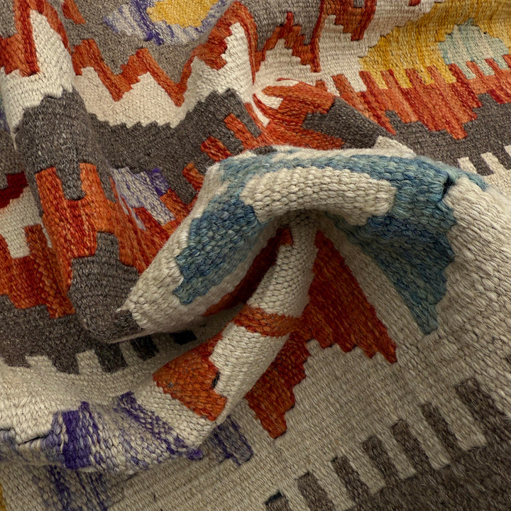 Handmade Turkish Design Wool Kilim 6' 8" x 10' 1" - No. AL95711