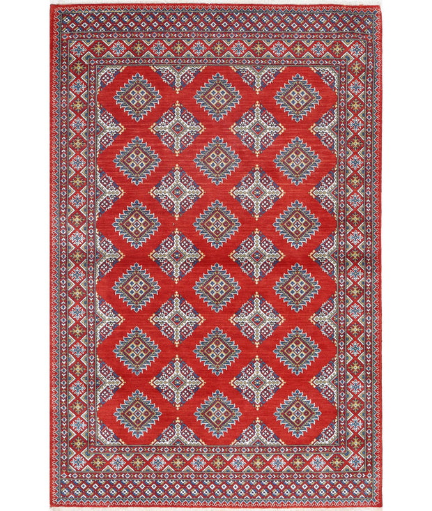 Ajrak Wool & Bamboo Silk Rug 3' 11" x 6' 0" - No. AT73973