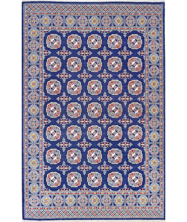 Ajrak Wool & Bamboo Silk Rug 3' 11" x 6' 0" - No. AT58330