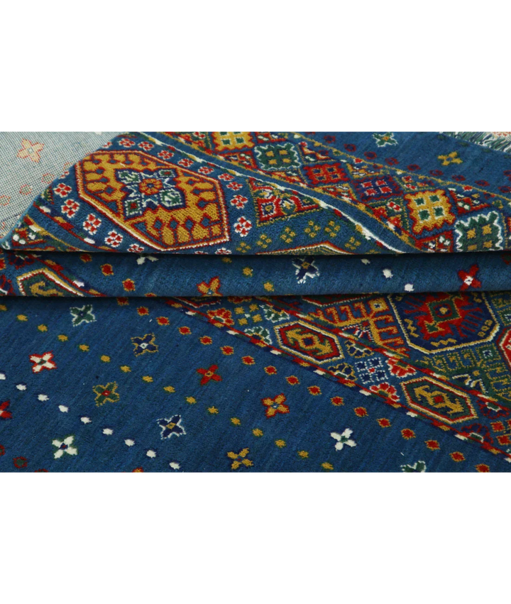 Blue Pakistani Oriental Rug 3' 10" x 6' 0" Hand-Knotted | No. AT24484