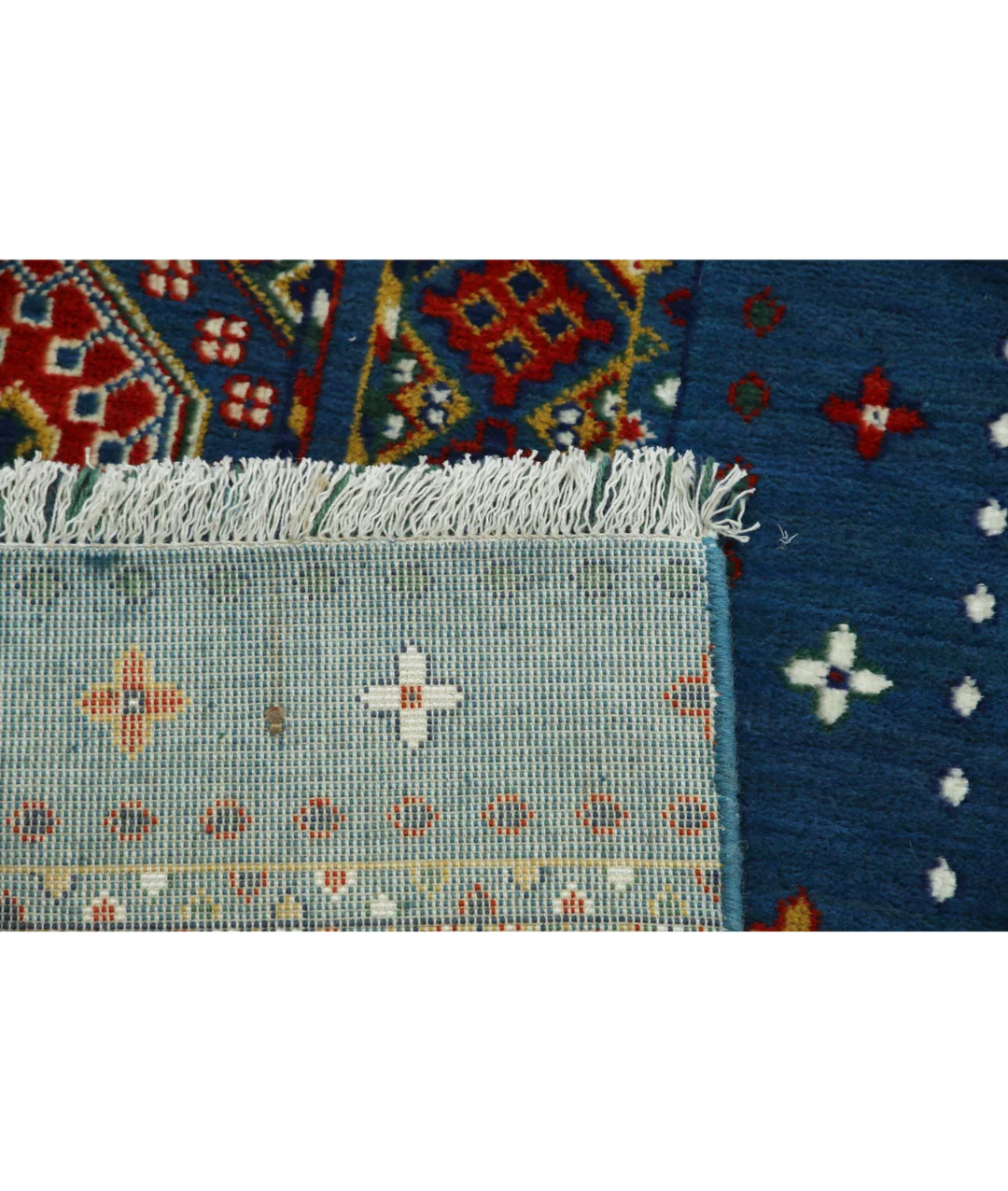 Blue Pakistani Oriental Rug 3' 10" x 6' 0" Hand-Knotted | No. AT24484