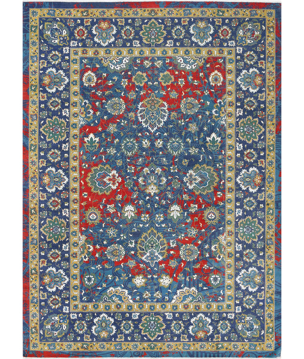 Gulshan Wool & Bamboo Silk Rug 8' 10" x 12' 2" - No. AT33670