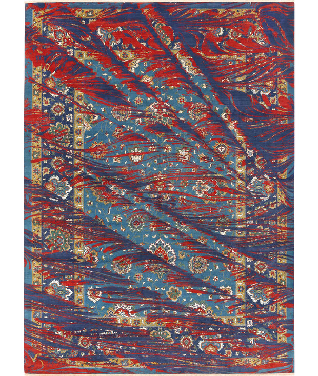 Gulshan Wool & Bamboo Silk Rug 8' 10" x 12' 3" - No. AT74749