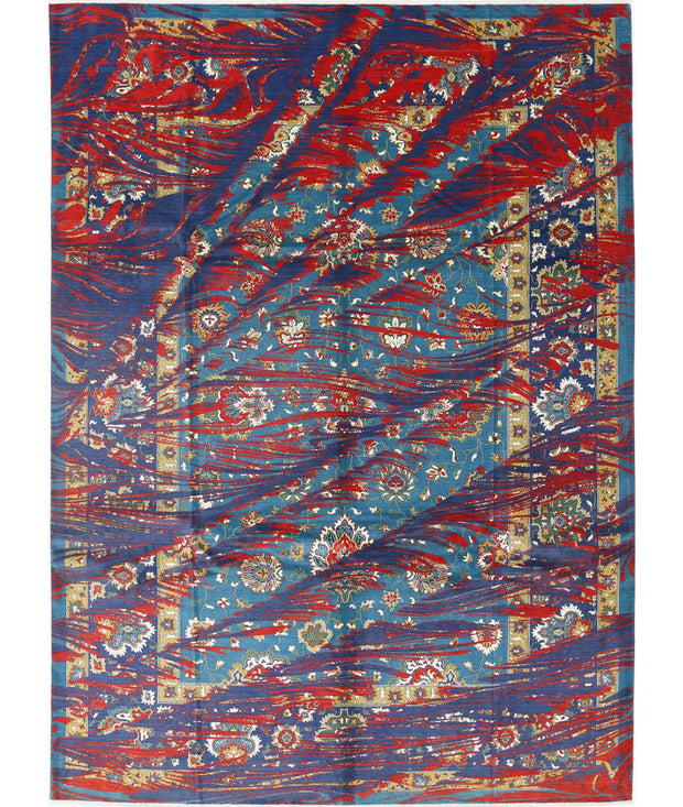 Gulshan Wool & Bamboo Silk Rug 8' 10" x 12' 3" - No. AT58163
