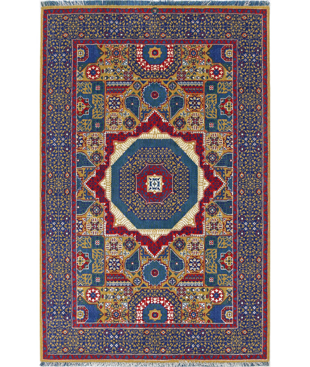 Gulshan Wool & Bamboo Silk Rug 3' 10" x 6' 0" - No. AT60858