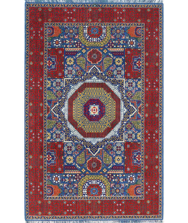 Gulshan Wool & Bamboo Silk Rug 3' 10" x 6' 0" - No. AT37904