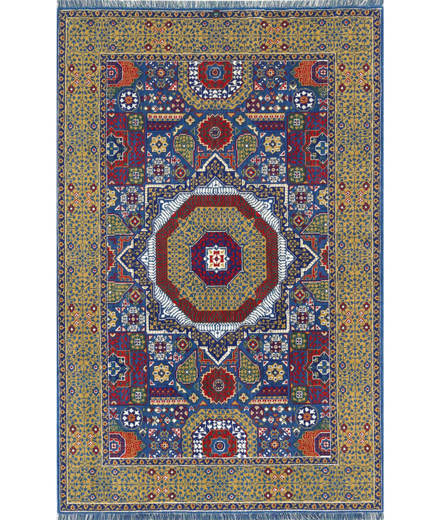 Gulshan Wool & Bamboo Silk Rug 3' 10" x 6' 0" - No. AT98594