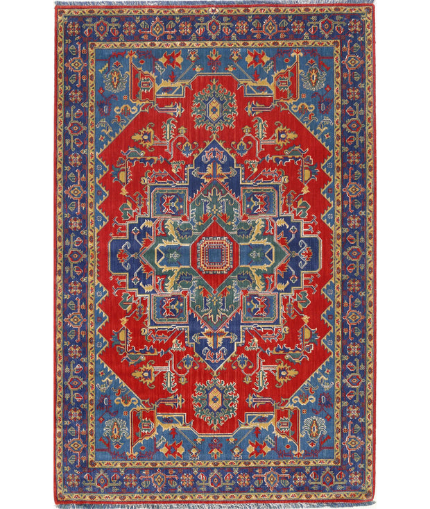 Gulshan Wool & Bamboo Silk Rug 3' 10" x 6' 0" - No. AT96649