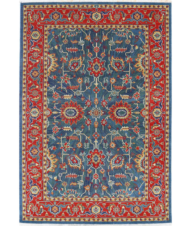 Gulshan Wool & Bamboo Silk Rug 3' 11" x 5' 10" - No. AT51100
