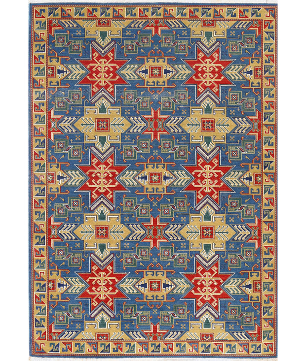 Gulshan Wool & Bamboo Silk Rug 4' 0" x 5' 9" - No. AT74970