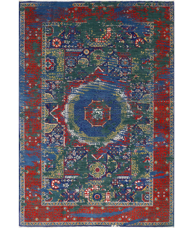 Gulshan Wool & Bamboo Silk Rug 3' 11" x 5' 9" - No. AT73772