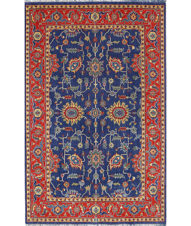 Gulshan Wool & Bamboo Silk Rug 3' 10" x 6' 1" - No. AT73397