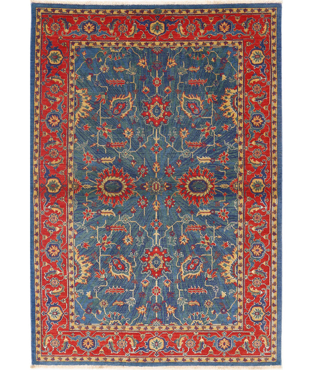 Gulshan Wool & Bamboo Silk Rug 3' 11" x 5' 10" - No. AT14852