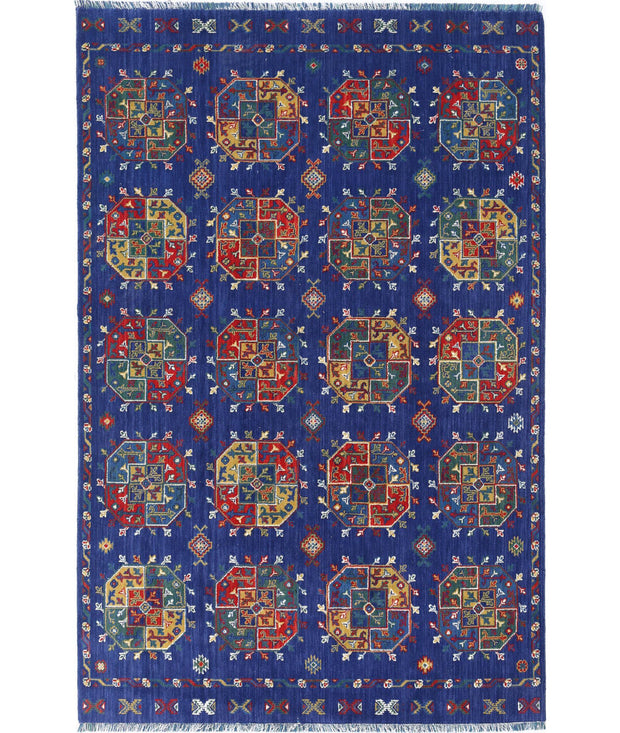 Gulshan Wool & Bamboo Silk Rug 3' 10" x 6' 0" - No. AT78811