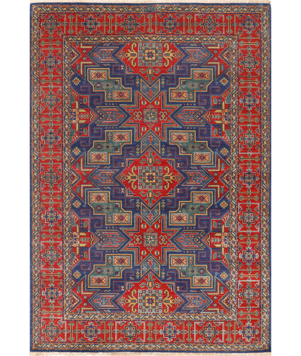 Gulshan Wool & Bamboo Silk Rug 4' 0" x 5' 9" - No. AT78775