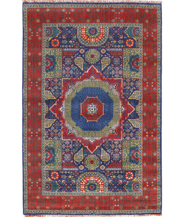 Gulshan Wool & Bamboo Silk Rug 3' 10" x 6' 0" - No. AT25280