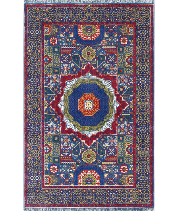 Gulshan Wool & Bamboo Silk Rug 3' 10" x 6' 0" - No. AT70017