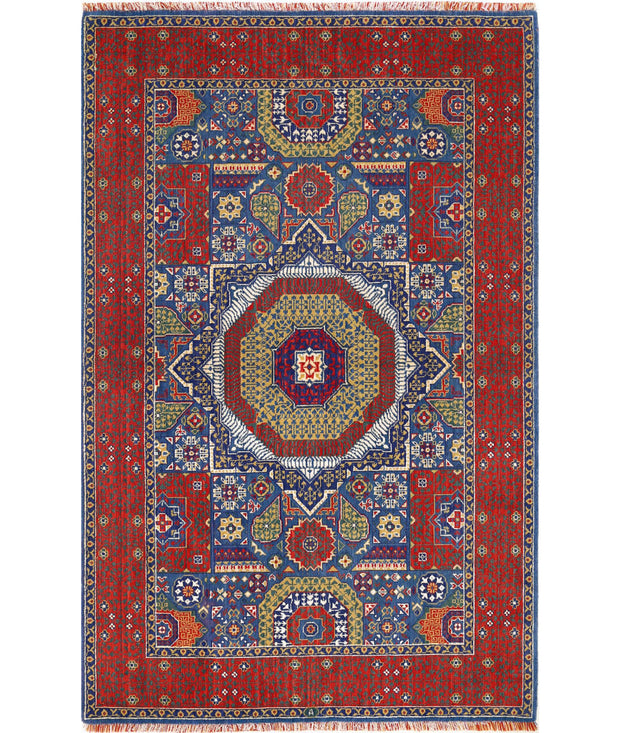 Gulshan Wool & Bamboo Silk Rug 3' 10" x 6' 0" - No. AT72788