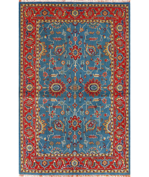 Gulshan Wool & Bamboo Silk Rug 3' 10" x 6' 1" - No. AT61536