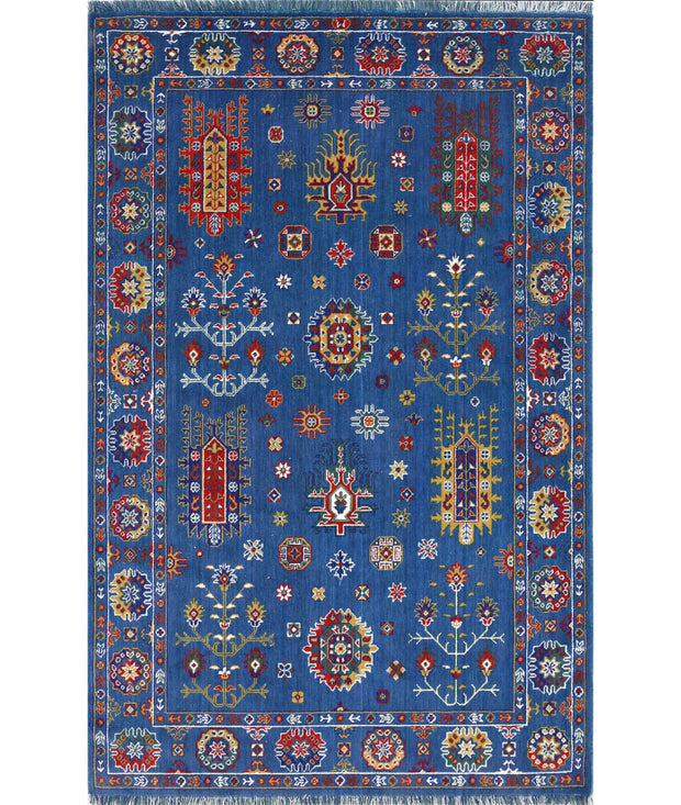 Gulshan Wool & Bamboo Silk Rug 3' 10" x 6' 0" - No. AT17192
