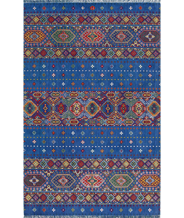 Gulshan Wool & Bamboo Silk Rug 3' 10" x 6' 0" - No. AT53978