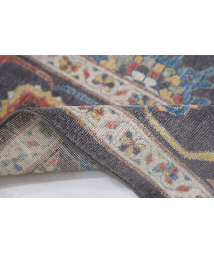 Brown Pakistani Oriental Rug 7' 11" x 9' 11" Hand-Knotted pattern