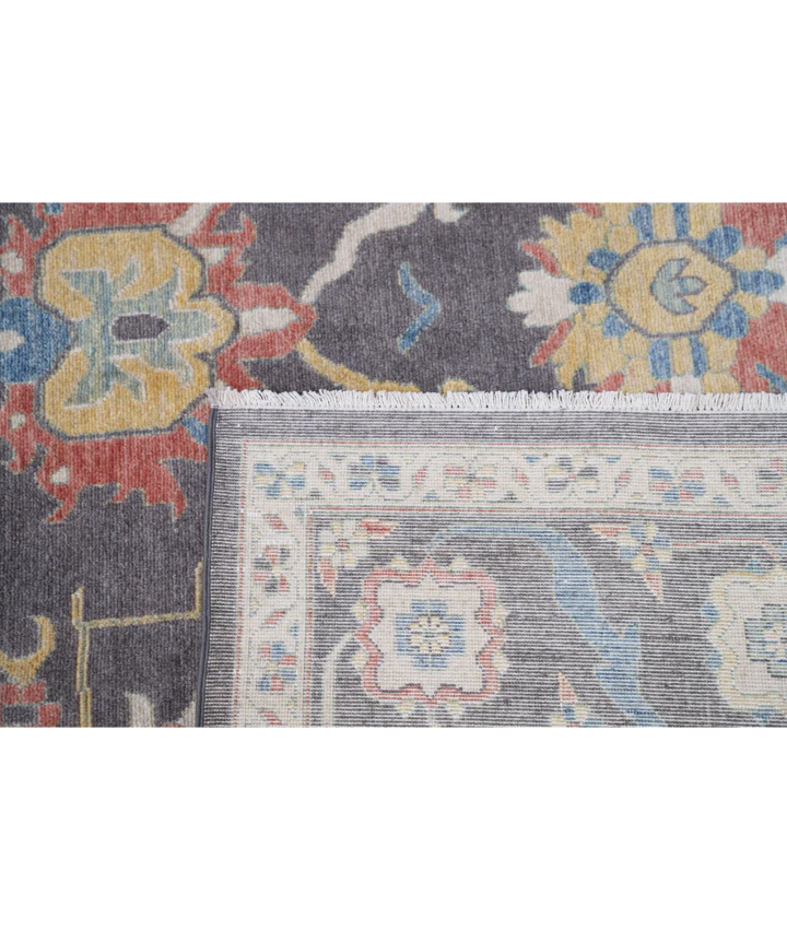 Brown Pakistani Oriental Rug 7' 11" x 9' 11" Hand-Knotted detail