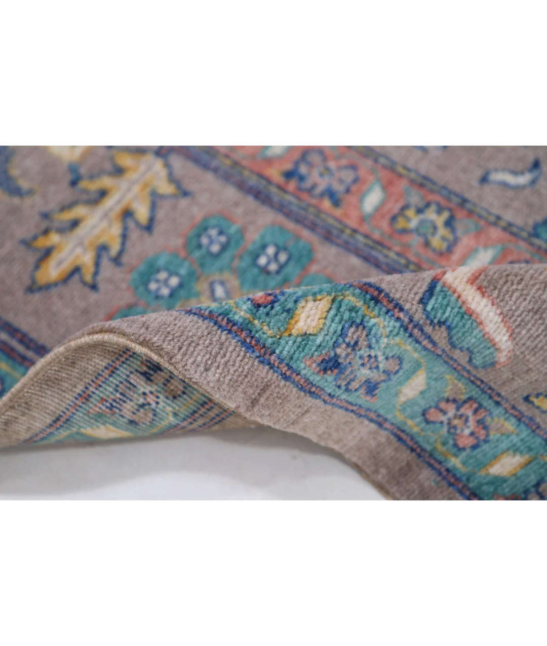 Brown Pakistani Oriental Rug 7' 11" x 10' 0" Hand-Knotted pattern